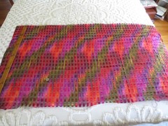 5059. Jo-Ann MULTICOLOR SHEER Metallic POLYESTER FABRIC – 57″ x 3/4 yd.