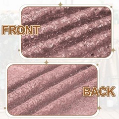 1 Yard Sequin Fabric by the Yard Velvet Sequins Fabric, Rose Gold