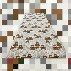 Princess Fabrics, Inc Teddy Bears with Bowties Cotton Fabric 2 Yards Pattern 480