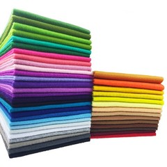 42 PCS Assorted Color Soft Felt Fabric Sheets 30x30cm DIY Craft 1.4mm