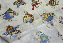 Woodsy Wonder Birds Frog Tan Cotton Fabric Wecker Frisch MMFab BTHalfY #53