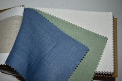 FABRIC SAMPLE BOOK Multicolor PACIFIC LINEN Jaclyn Smith Home 49pcs LOT 55%Linen