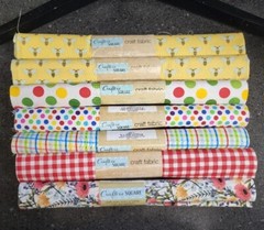 Lot Of 20 100% Cotton Crafter’s Square Fat Quarter Fabric, Various Designs