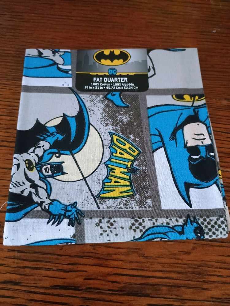 DC Batman fat quarter 100% cotton 18×21 inch Quilt Fabric Crafting