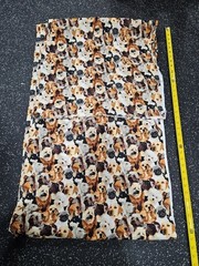 Lot of 6.5 Yards Beautiful Dogs Cotton Fabric
