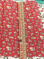 Cotton Fabric Borders for Quilts Christmas Theme 30″ & Santa 15.5″ Bears 1.75Y