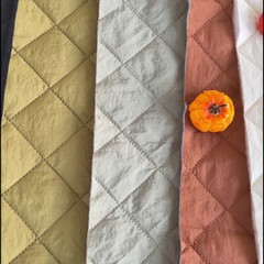 Quilted Linen Patchwork Cotton Fabric Cloth For Down Coat Padded Jacket Texture