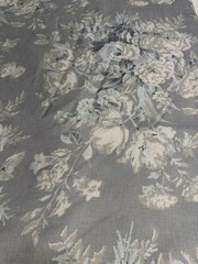 11 Yards Of Ralph Lauren Francoise Bouquet Slate Color Fabric