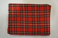 Christmas Red Kilt Fabric | 60″ Wide | Red Tartan Fabric | Soft Poly Rayon Kilt