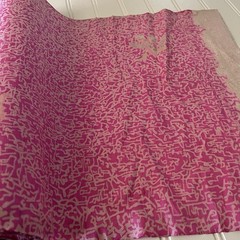 SILK, Pink-White FABRIC 3 Yards x 15 Inches Wide or 108 Inches x 15 Wide