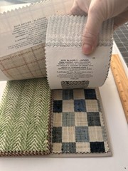 Pindler Check In Stripes Checks Solid Fabric Sample Books Craft Maker Doll House