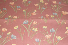 Vtg (1985) HOUSE ‘N HOME Fabrics * Home/Interior Decor * Mauve Floral * 1 1/4 yd