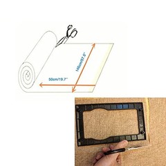 Flushbay Speaker Grill Cloth Linen Speaker Fabric Protective Dustproof
