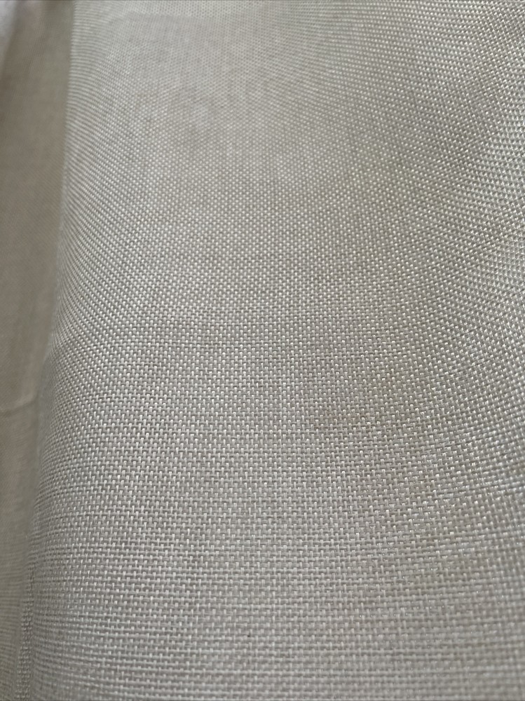 Nude Lt. Champagne Color Polyester Faux Burlap Fabric 21” x 60” piece Polyburlap