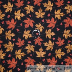BonEful Fabric FQ Cotton Quilt Black Orange Pumpkin Face Witch Hat Glow Kid Star