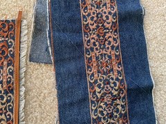 Embroidery Jacquard Trim for sewing ,Denim Trim, 2.33 yards, wide 6 “; 3.5”