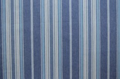 30 + Yards Avail VINTAGE WOVEN TICKING STRIPE, COTTON Medium Weight Blue