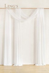 Ling’s Moment 32Ft x 30″ Extra Long Wrinkle-Free Wedding Arch Chiffon Draping…