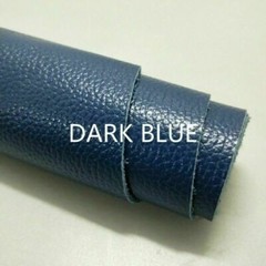 Real Genuine Leather Fabric First Layer Cowhide Scrap Material Hide Cut Blue DIY