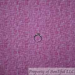BonEful FABRIC FQ Cotton Quilt Purple Burlap Print Linen Look Blender Small RARE