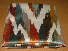 Flame Retardant Velvet Fabric iLiv 75cm Omega Rust Upholstery Cushion Use