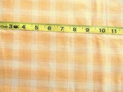 1 1/8 yd Woven Cotton Fabric Golden Yellow & Pale Yellow Plaid