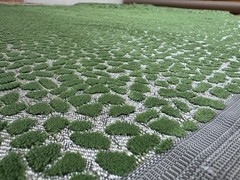 Pindler Cole Palm 7643 Green Cut Velvet Designer Upholstery Fabric 2 Yds +