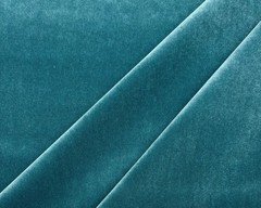 DESIGNER PLUSH MOHAIR LAKESIDE BLUE GREEN VELVET MULTIUSE FABRIC BY YARD 55″W