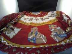 Marcus Bros Grandma’s Gingerbread Christmas Tree Skirt – finished on both sides