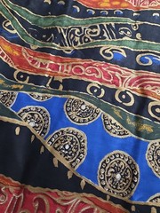 Vintage 90s Boho Abstract Ethnic World Print Cotton Fabric 42” Wide By the Yard