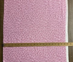 GIRAFFE ANIMAL PRINT PALE PINK BLUSH PINK COTTON FLANNEL FABRIC BTHY