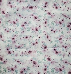 Beautuful floral fabric, smooth polyester Dress Fabric, 3 Yards 60 inch wide