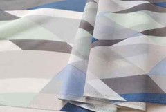 55”Wide By Yard Natural Mulberry Silk Georgette Chiffon Fabric Geometric Design