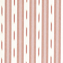Thibaut Cotton Warp Print Ikat Fabric- Odeshia Stripe / Sunbaked 0.95 yd W781309
