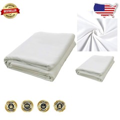 High-Quality Bleached Muslin Fabric – 10 Yards, Medium Weight, Craft Textile