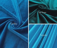Stretch Velvet Fabric 4 Way Spandex Polyester 60 Inch Wide Soft Luxury