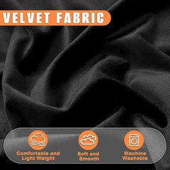 Velvet Fabric, 60” X 80” (150CM X 200CM) Soft Upholstery and Apparel Fabric, W