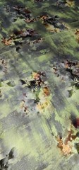 Wool Blend Floral Printed Thick Winter Spun Soft Fabric 45”W Sold BTY Green