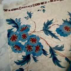 Waverly Vintage Floral Fabric 100% Cotton Made in USA 1.5 yards 56″ wide