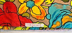 4 Yards MM Fab Int M.M. Vintage Cotton Fabric 43″ Wide Bright Artistic Floral