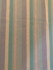 1.5 Yards Pastel Stripes Polyester ? Fabric 40” X 58” Striped Pink Purple Blue
