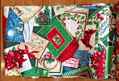 26 Christmas Holiday Cotton Fabric Strips Quilting Scraps Remnants Crafts