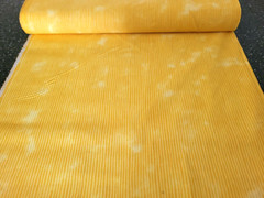 Wavy Stripe Print BTY Fabric Traditions Tonal Bright Orange / Yellow FLAWS