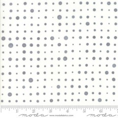 Moda MODERN BACKGROUND MORE PAPER 1673 13 White Gray Dots ZEN CHIC Quilt Fabric