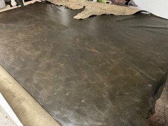 Cowhide leather 50 Square feet first Quality color: Mushroom made in Italy.