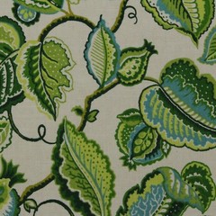 STOUT MUSE EMERALD GREEN LARGE LEAF VINE FLORAL MULTIPURPOSE FABRIC BY YARD 54″W