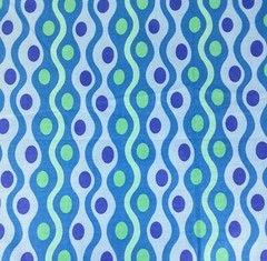 Braemore Designs Cotton Twill Fabric Blue green waves Home Decor crafts 56″×1.5y