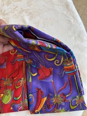 Holiday Celebrations By Laurel Burch Birds Christmas Red & Purple Fabric 2 Yards