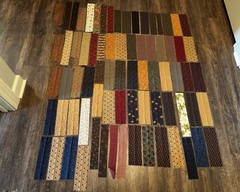 Quilting Fabric Strips Lot 204 pc – Variety of Colors, Sizes and Patterns- Moda