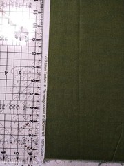 REMNANT Green Linen Texture Blender Cotton Fabric 15×21 by Makower Henley Studio